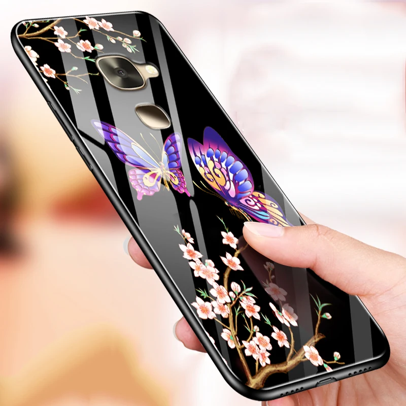 GKK Модный чехол для Letv leeco 2 задняя панель из стекла + мягкого ТПУ Оригинальная