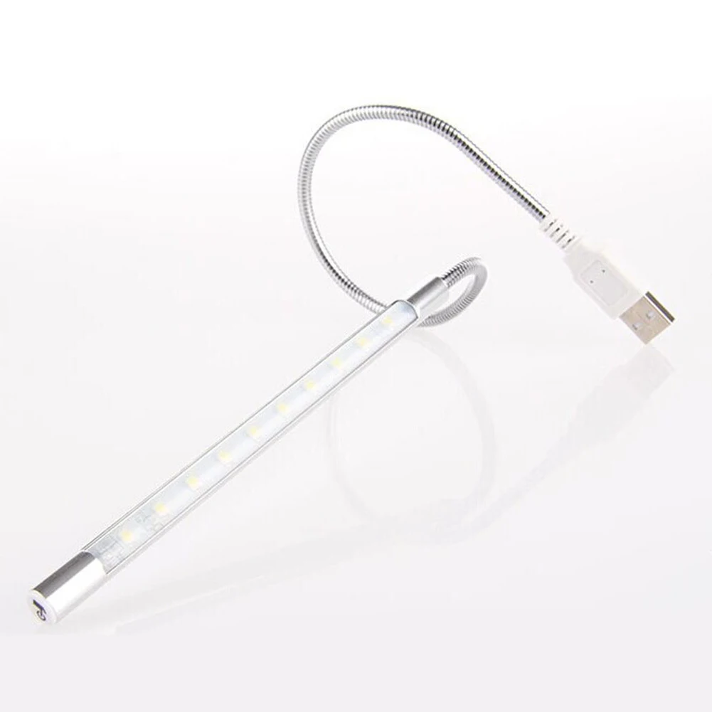 1 W 10 LED USB свет гибкая Ночная лампа для чтения клавиатуры ноутбука ПК|Фонарики и