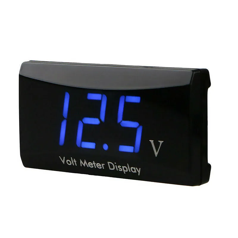 

57 X 29 X 10 Mm 12V Waterproof LED Digital Display Voltmeter Car Motorcycle Voltage Panel Meter