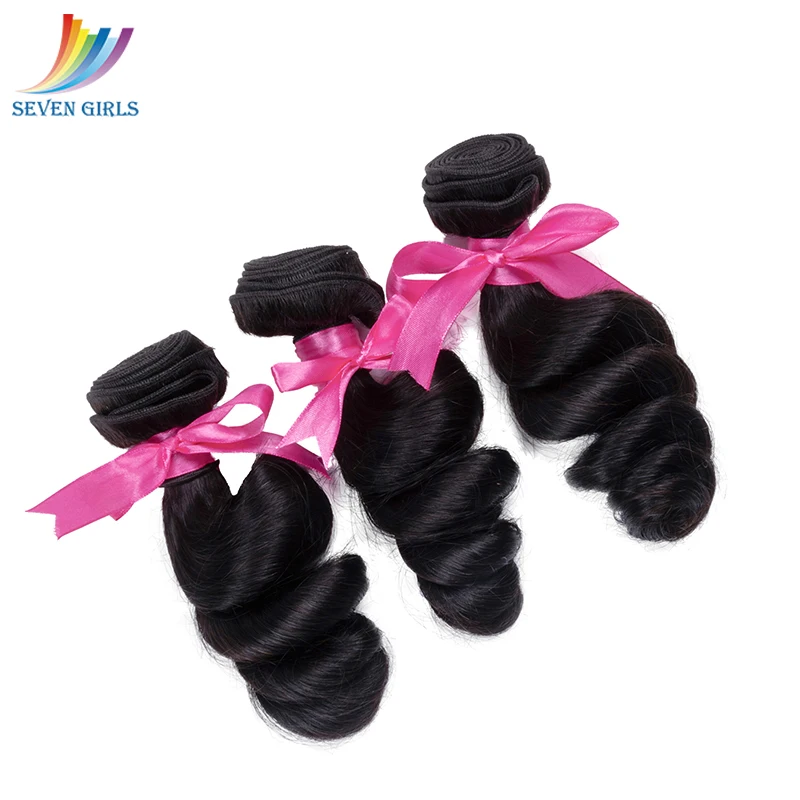 Malaysian 100% Virgin Human Hair Bundles Natural Color Loose Wave Hair Weave Bundles Grade 10A Hair