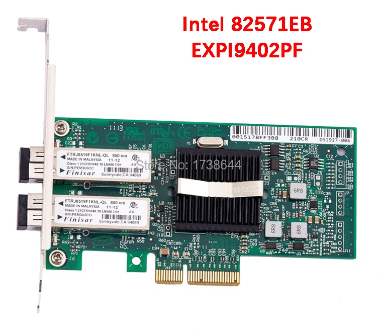 Высокого качества expi9402pf 82571eb чип pci-e Gigabit Ethernet сервер сетевой карты Lan проводной