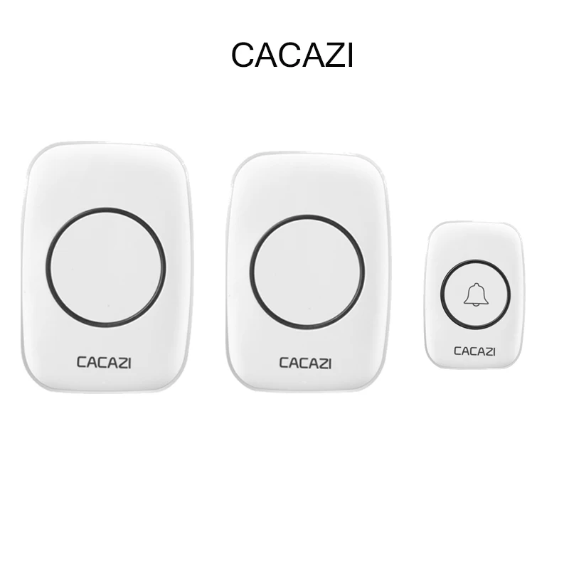 CACAZI-Newest-LED-Smart-home-DoorBell-Waterproof-300m-work-range-Mini-Wireless-Door-bell-AC-100 1V2