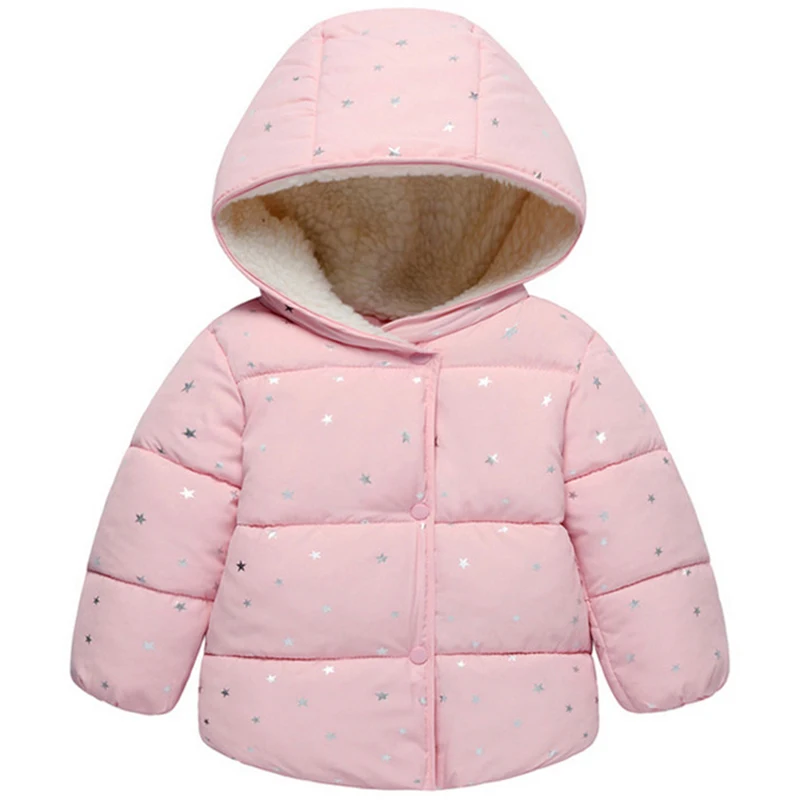

Baby Girls Jacket 2018 Autumn Winter Jacket For Girls Coat Kids Warm Hooded Outerwear Children Clothes Infant Girls Coat Clothes