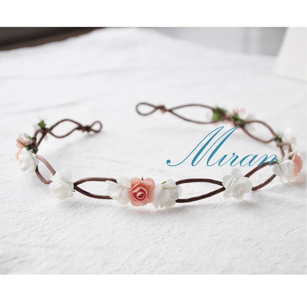 2020 6PCs Handmade Rustic Dainty Simple Wreath Flower Crown Basement Festivals Feminine Whimsical Cute Christmas Gift | Дом и сад