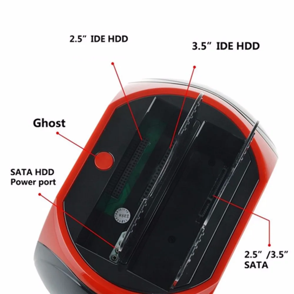 2," 3,5" IDE SATA USB 2,0 док-станция двойной HDD жесткий диск Док-станция базовая станция Поддержка жесткого диска диск Европа США Великобритания Австралия разъем