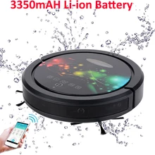 Russia Warehouse Wet and Dry Robot Vacuum Cleaner With WIFI Smartphone APP Control 150ml water