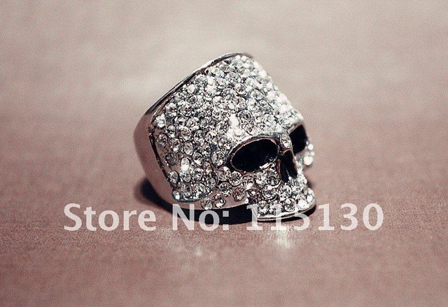 Anillos Skull Biker Silver para hombre en ®