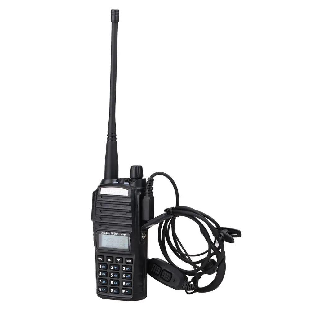 2 шт. BAOFENG аксессуары двойной PTT Baofeng гарнитура наушник с микрофоном для Baofeng UV-82 UV 82 UV82L UV-89 рация