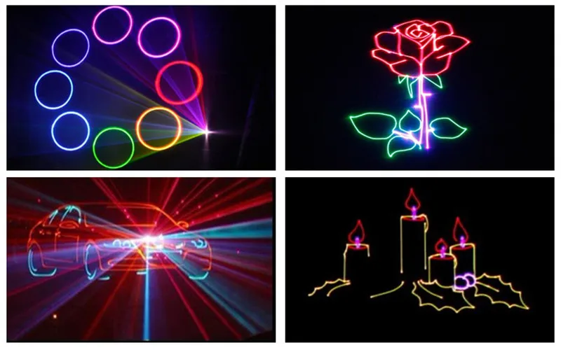10 Вт RGB лазерный анимационный сканер проектор ILDA DMX танцевальный бар рождественские вечерние Дискотека DJ светильник эффект сценический светильник s Show