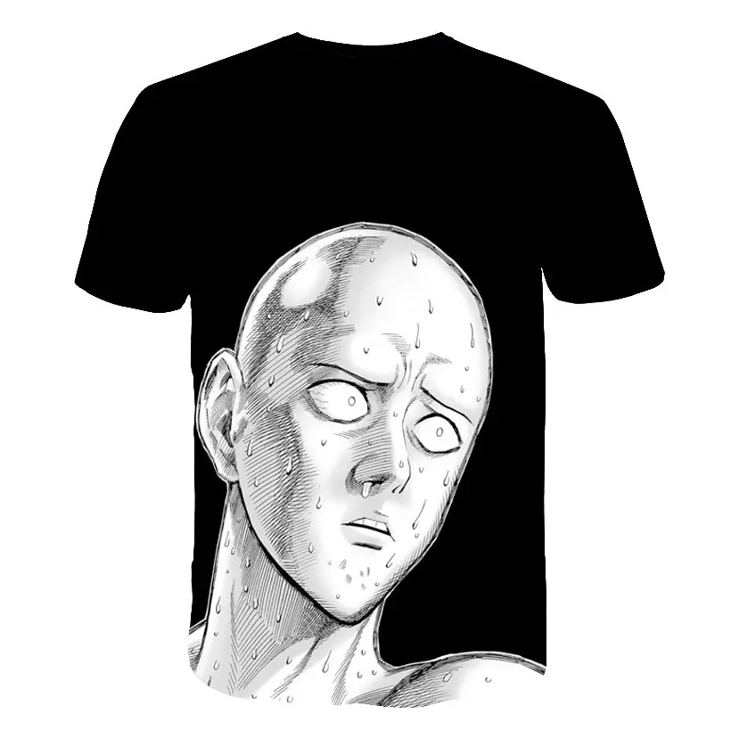 One Punch Man Saitama Sensei, японское аниме, 3D забавная футболка, летняя повседневная футболка с круглым вырезом для мужчин и женщин, одежда с коротким рукавом