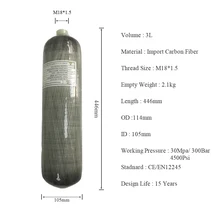 Best Price AC103 Pcp Condor Scuba Tank 3L Air Rifle 4500 Psi Carbon Fiber Cylinder For Compressor 300 Bar Paintball Carabina Pcp Best Price AC103 Pcp Condor Scuba Tank 3L Air Rifle 4500 Psi Carbon Fiber Cylinder For Compressor 300 Bar Paintball Carabina Pcp