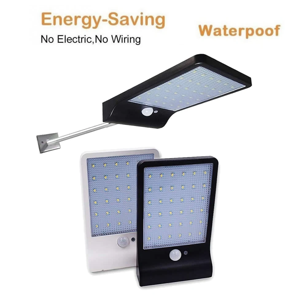 

Aluminum pole Outdoor Solar Light 36 LED Solar Lamp 450LM PIR Motion Sensor Lantern Waterproof Street Wall spotlight floodlights