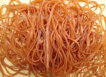 140mm Long Industrial Business Brown Elastic Rubber Band For Package Parcel Packing 10 to 30 pieces