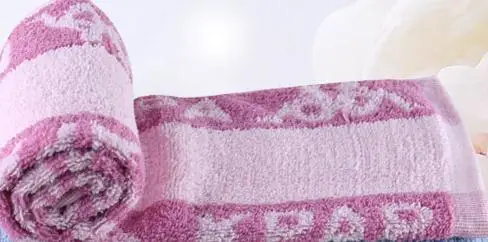 4 цвета на выбор хлопок полотенце хлопок мягкое впитывающее полотенце - Цвет: Розовый
