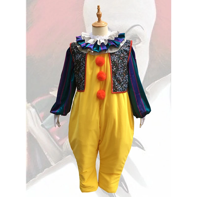 

COSREA Stephen King's It Pennywise Cosplay Costume Adult Men Women Clown Suit Joker fancy Halloween Terror costume