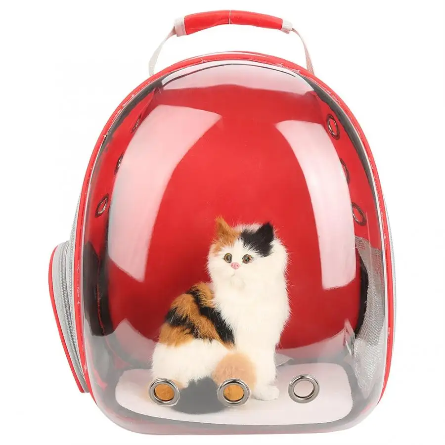 Красивая дышащая сумка для кошек, переносная сумка для путешествий на открытом воздухе, рюкзак для щенков, прозрачная сумка для кошек