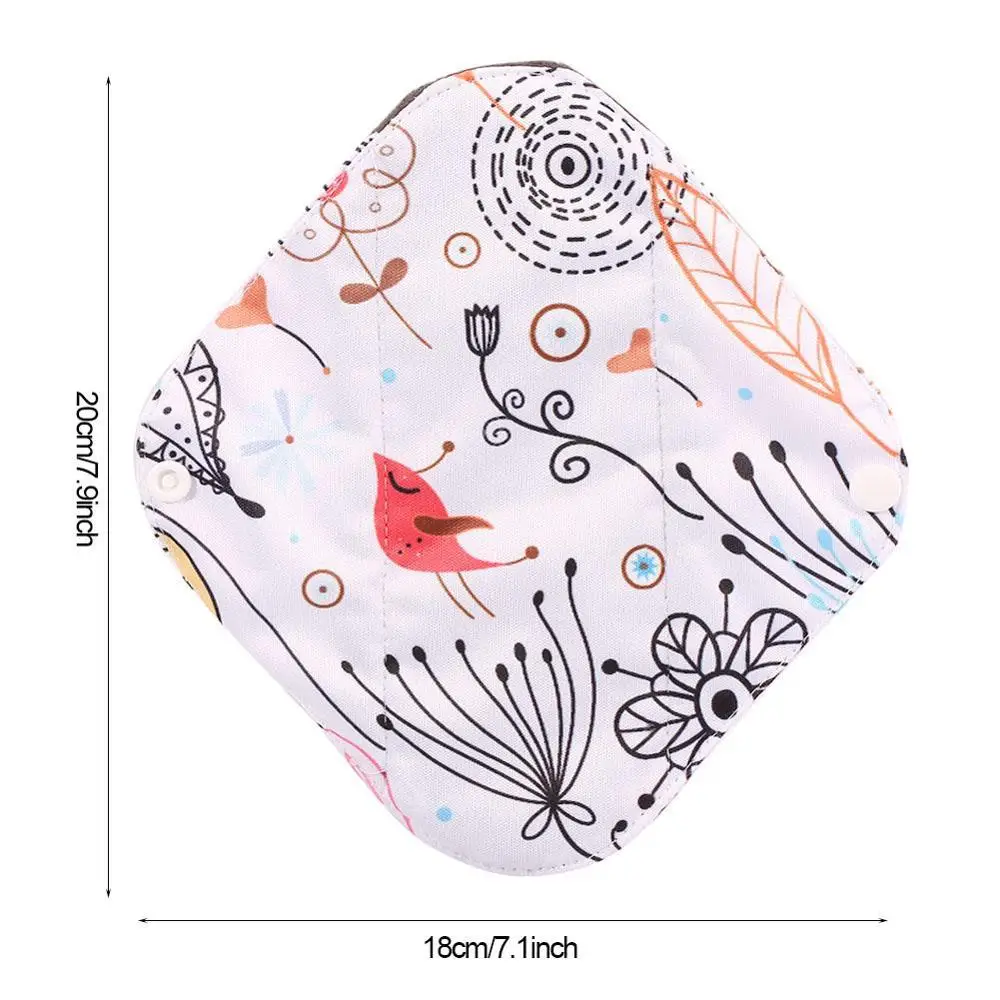 20x18 см Многоразовые бамбуковые хлопчатобумажные тканевые женские гигиенические подушечки для менструальных подушечек моющийся санитарный коврик менструальный период прокладки для трусиков - Цвет: 16