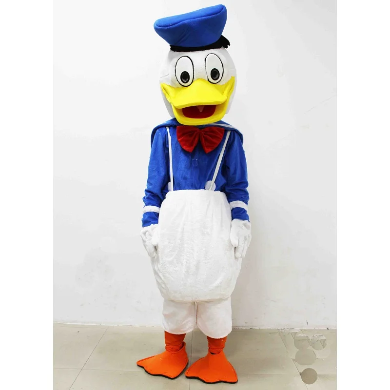 Blue Duck Mascot Plush Toys Men Duck Daisy Mascot Brinquedos EPE material Cartoon Imitation clothing cosplay