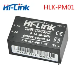 Free shipping new Hi-Link ac dc 5v 3w mini power supply module 220v isolated switch mode power module supply HLK-PM01