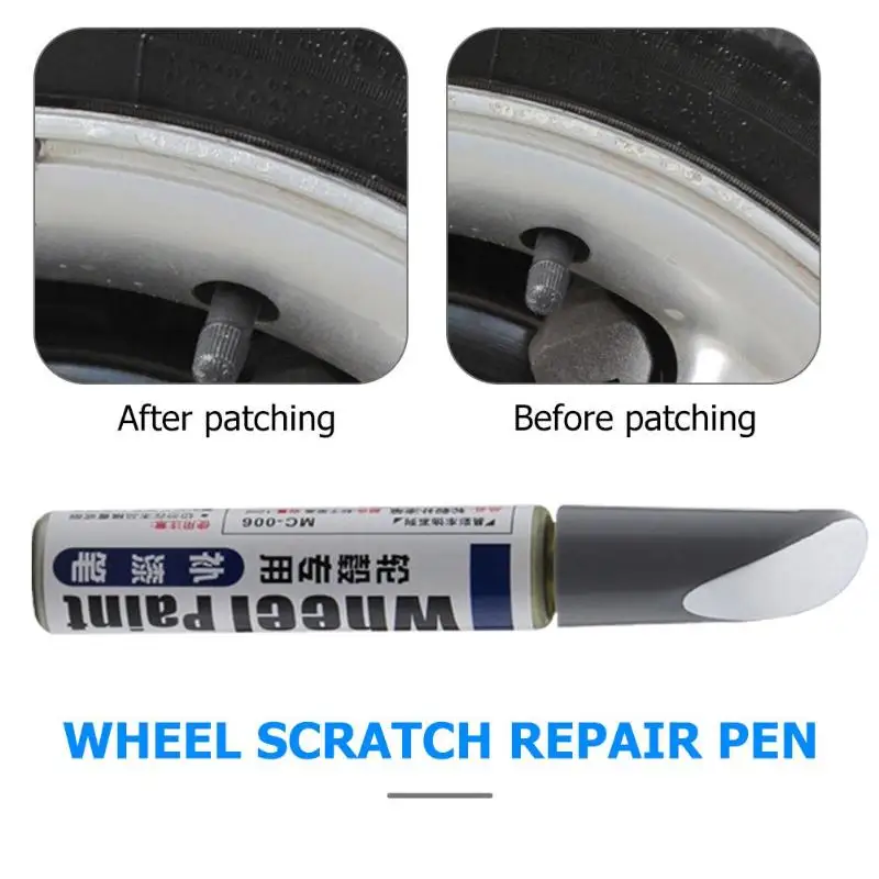 Car Paint Scratch Repair Pen Waterproof Auto Wheel Spoke Rim Paint Marker Pen Brush Paint Tyre Care