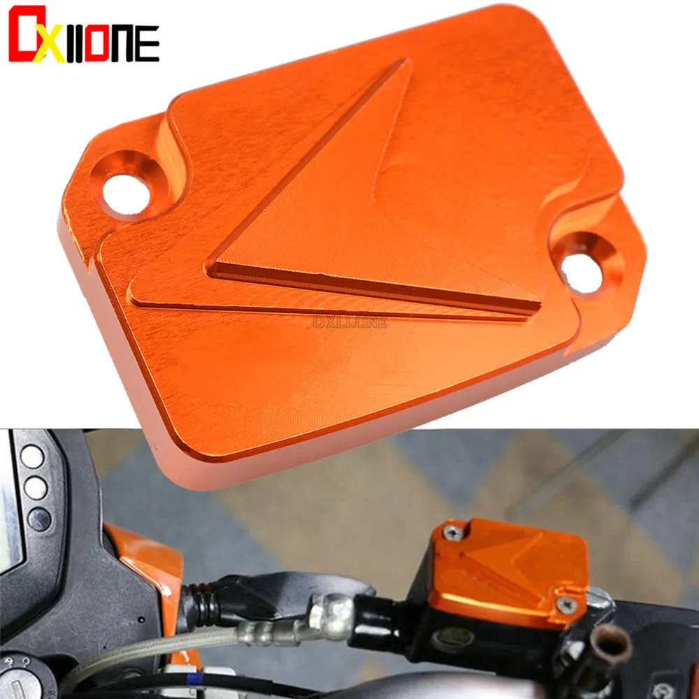 

Orange Motorcycle Accessaries CNC Aluminum Alloy Front Brake Fluid Reservoir Cover Cap Suit For KTM DUKE 125 200 390