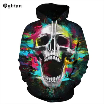 

Fashion Brand 2018 Winter Tribal geometric pattern Hoody Streetwear for Men and Women