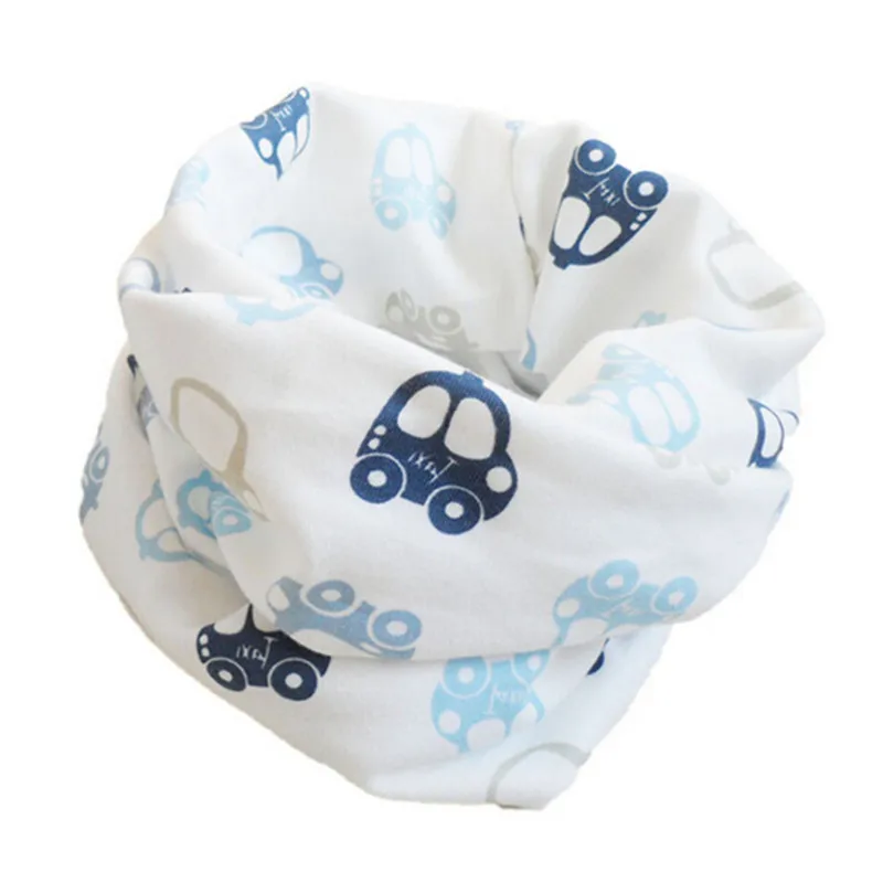 20*40cm O ring baby scarf bibs car heart horse star cartoon kids collars burp cloth boys girls neckwear warm scarves cotton soft