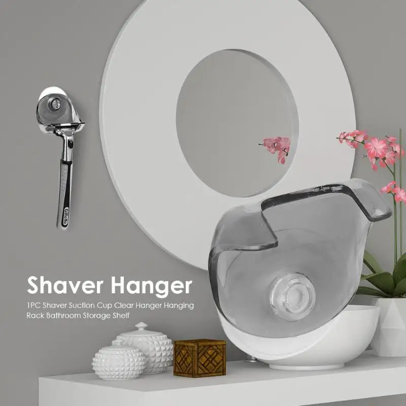 Universal Bathroom Shaver Toothbrush Holder Washroom Wall Sucker Suction Cup Razor Holder Hook Hanger Hanging Rack Storage Shelf