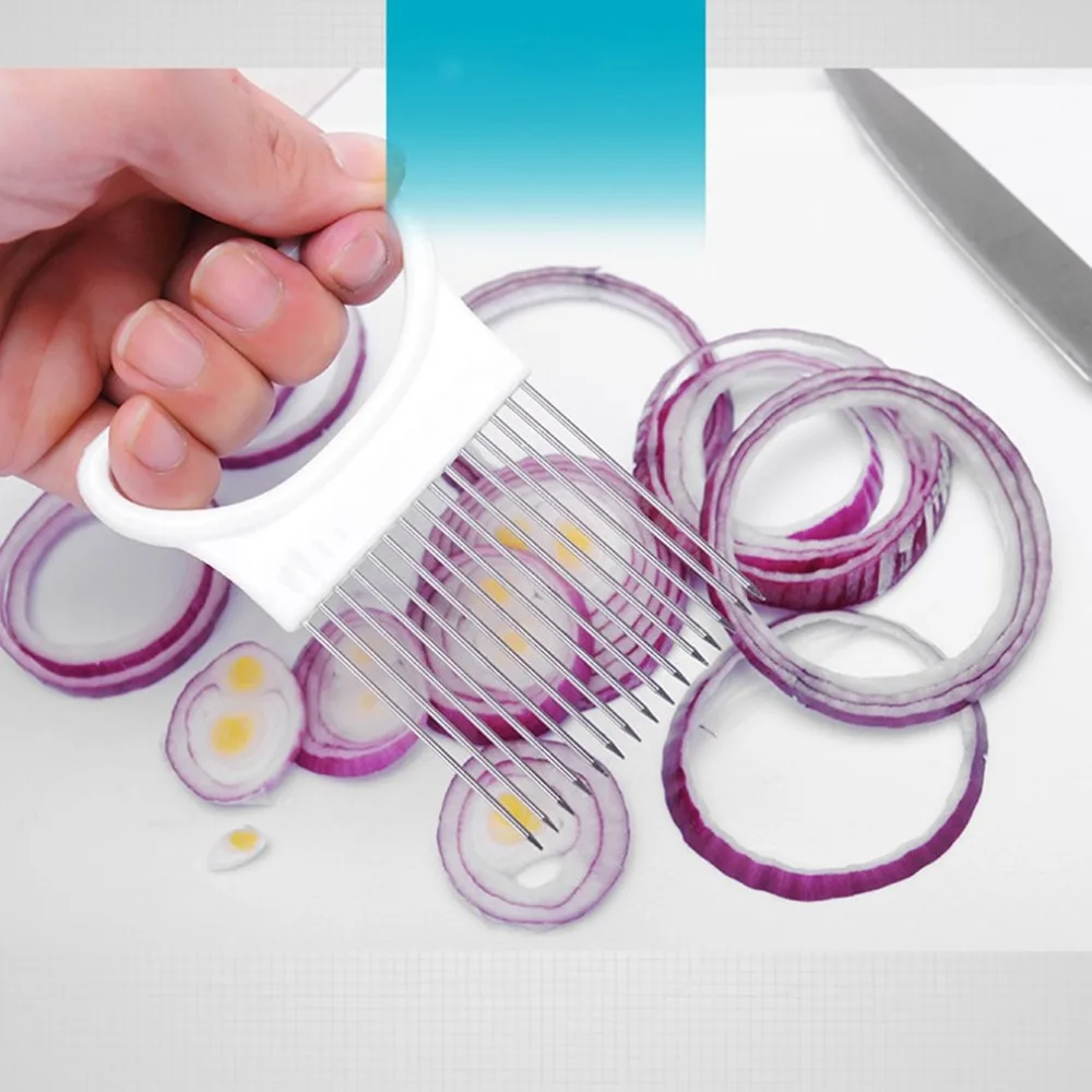 Держатель и резчик лука томатный овощерезка из нержавеющей стали ...