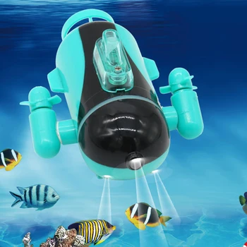 

1pc Mini Funny RC Submarine Electronic Remote Control Paddling Submarine Model Toys Wireless Charging For Toddlers Children Gift