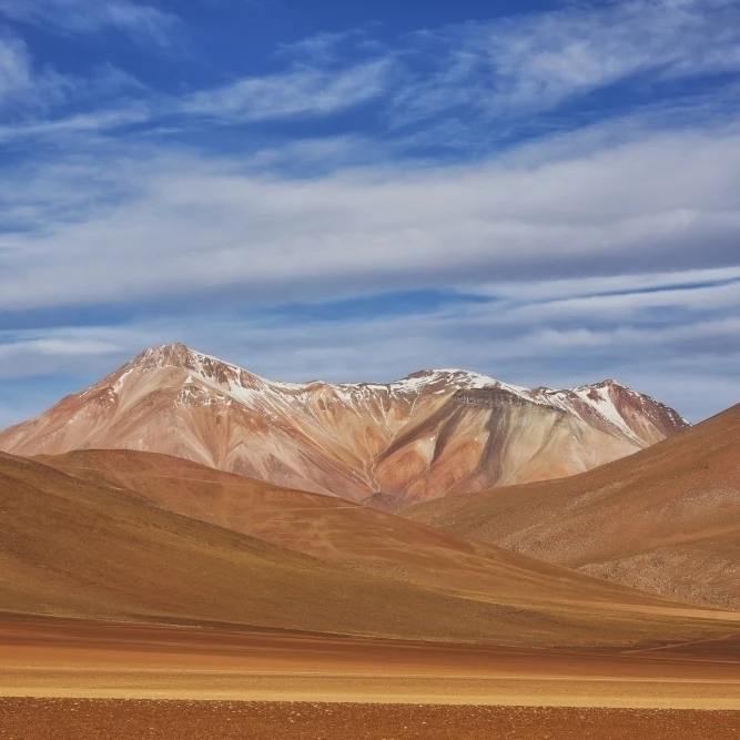 The surreal landscape of Bolivia's Altiplano region  near Uyuni; Bolivia Poster Print (19 x 12)