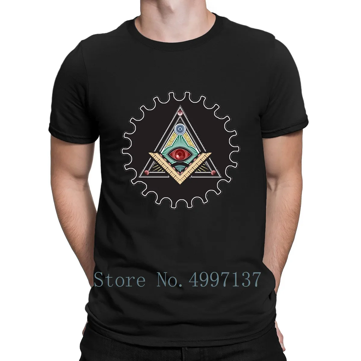 Best Iluminati Steampunk T Shirt Novelty Cotton Summer Fit Funny Casual Customize Plus Size 3xl Normal Shirt