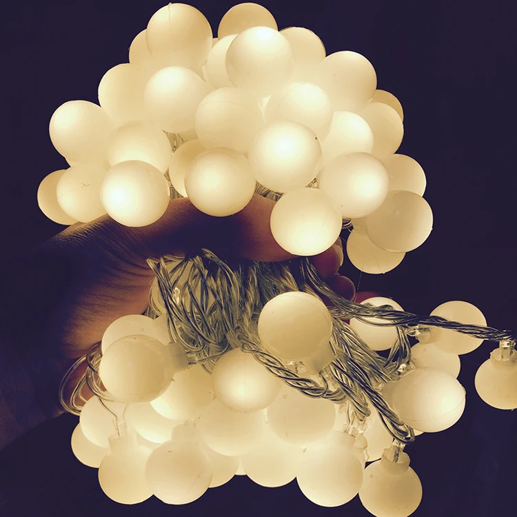 220/110 в 10 м 100 светодиодный гирлянда в виде вишневого шара, праздничная, свадебная, Рождественская, уличная гирлянда домашний декор, ночная лампа, сказочные огни