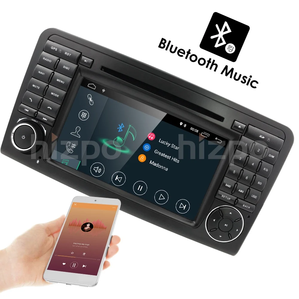 Clearance 7"2Din Android 8.1 CAR DVD player For Mercedes Benz ML GL CLASS W164 ML350 ML500 X164 GL320 AutoRadio GPS Stereo 2G+16G Wifi SWC 12 Clearance 7"2Din Android 8.1 CAR DVD player For Mercedes Benz ML GL CLASS W164 ML350 ML500 X164 GL320 AutoRadio GPS Stereo 2G+16G Wifi SWC 12