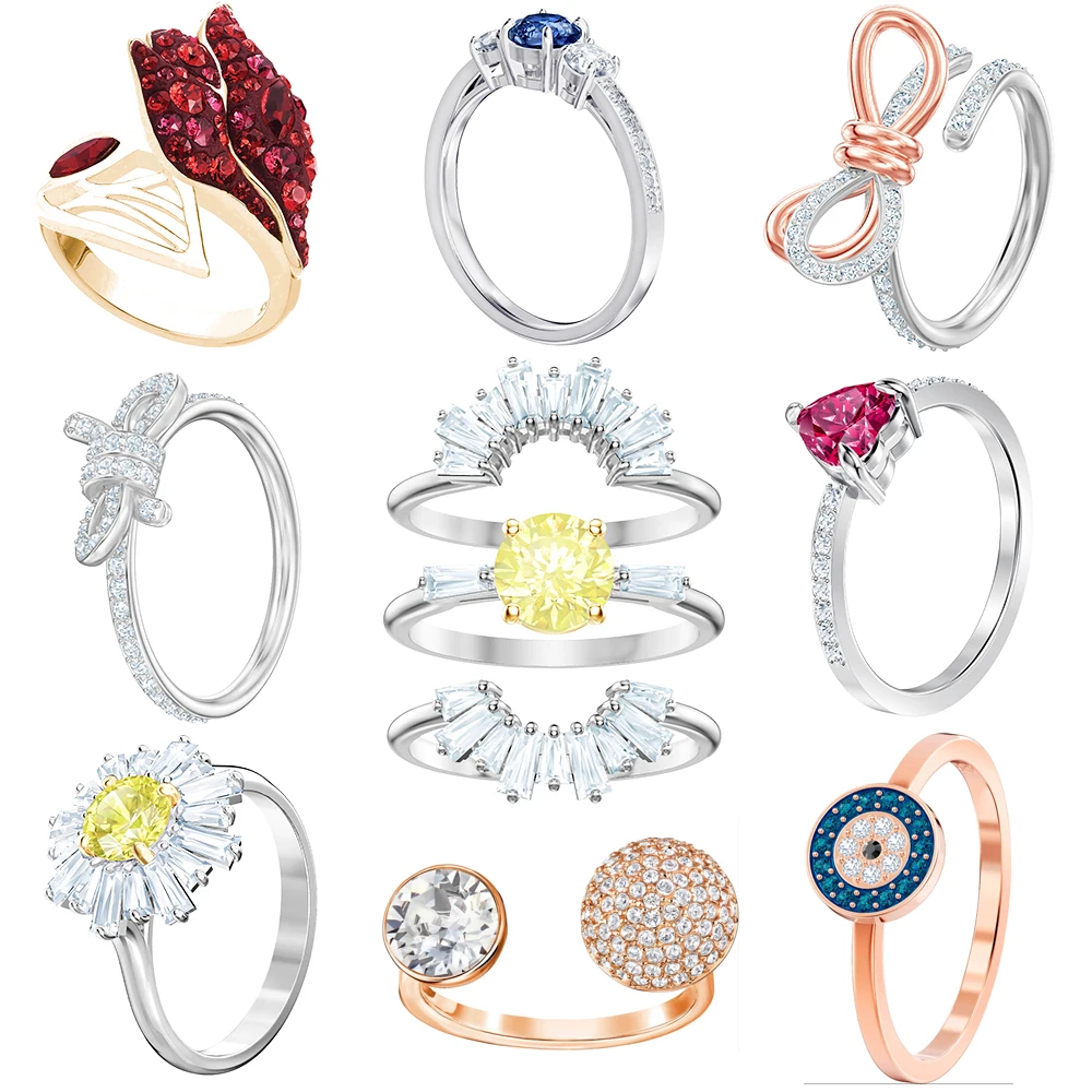 

DERMSPE SUNSHINE Stacked Rings Sun Pattern Warm Love Women's Ring Three-in-One Fashion Set 5459595 5468921 5230550 5416152