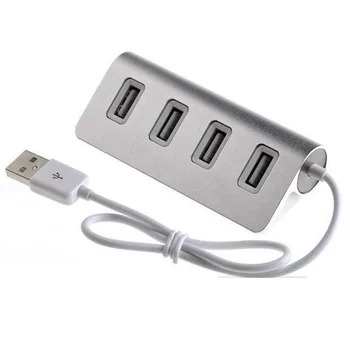 

USB HUB High Speed Mini 4 ports USB2.0 HUB for Desktop Laptop Aluminum Alloy
