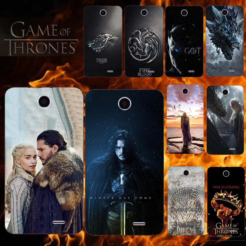 

Phone Case For HTC Desire 310 310W 4 inch Silicone Soft TPU Back Cover For HTC D310 D310W for Game Of Thrones Seasons 8 Dragon