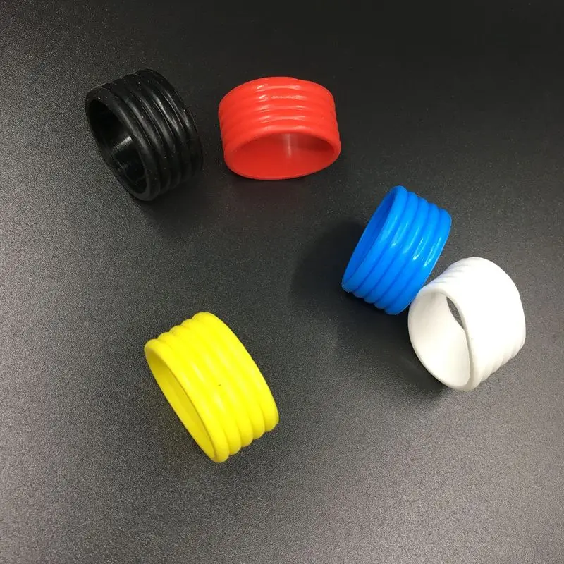 5 قطع مقبض سيليكون حلقة مضرب تنس مضرب تنس overgrip تستخدم مختلف الألوان