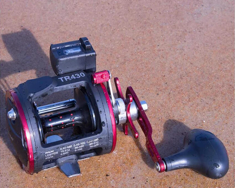 Roda de Pesca com Contador Carretel de Pesca Carretel de Pesca de Fundição 3 + 1bb Ai-shouyu Tambor Digital Barco Sistema Magnético 10-12 1 kg de Fundição 4.1: 11 Esporte e Lazer