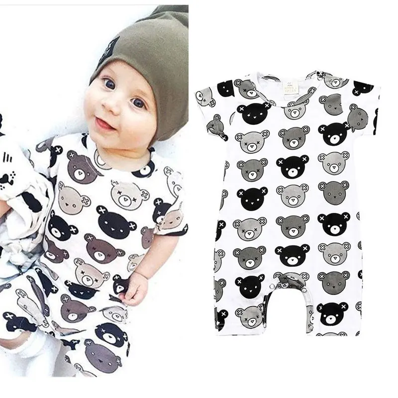 Baby Bear Romper Designer Animal Newborn Clothes Infant Pajamas Newborn Clothing Unisex Baby Boy Jumpsuit Baby Sleepers Overalls