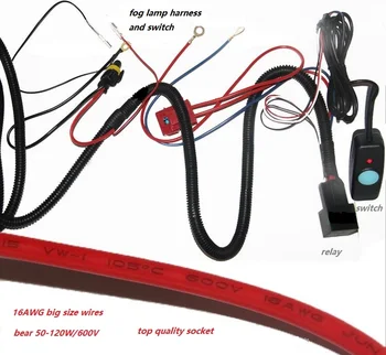 

eOsuns fog lamp wires harness relay connectors switch