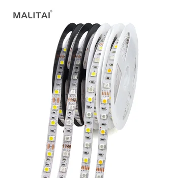 

LED RGB RGBW RGBWW 5M LED Strip light 60 LEDs Tape DC 12V Waterproof 5050 SMD Neon LED Ribbon For Holiday Decoration lighting