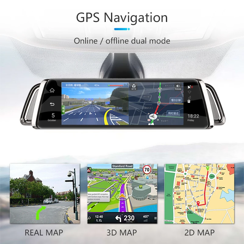 JMCQ 10 &quotсенсорный экран 4 г Wi Fi Smart Автомобильный dvr Android поток Media View зеркало