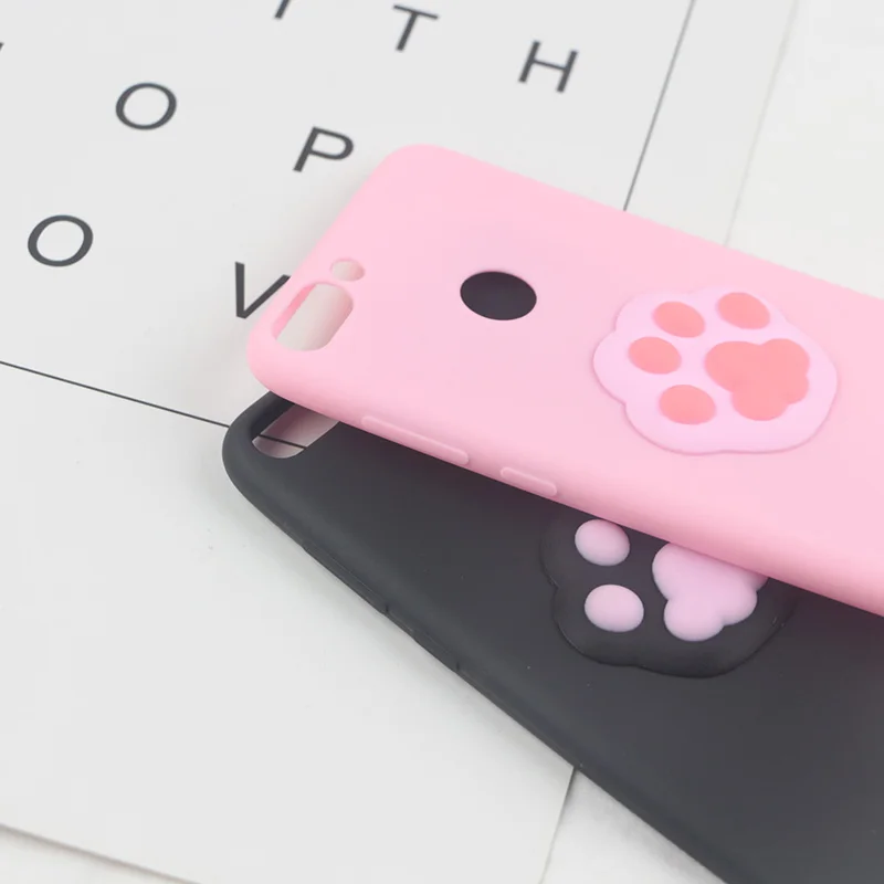 3D милый чехол для ног LG G3 mini G4 Stylus G4C G5 SE G6 Plus G7 Fit One G8 ThinQ Stylo 4 Foot Cartoon Мягкий ТПУ