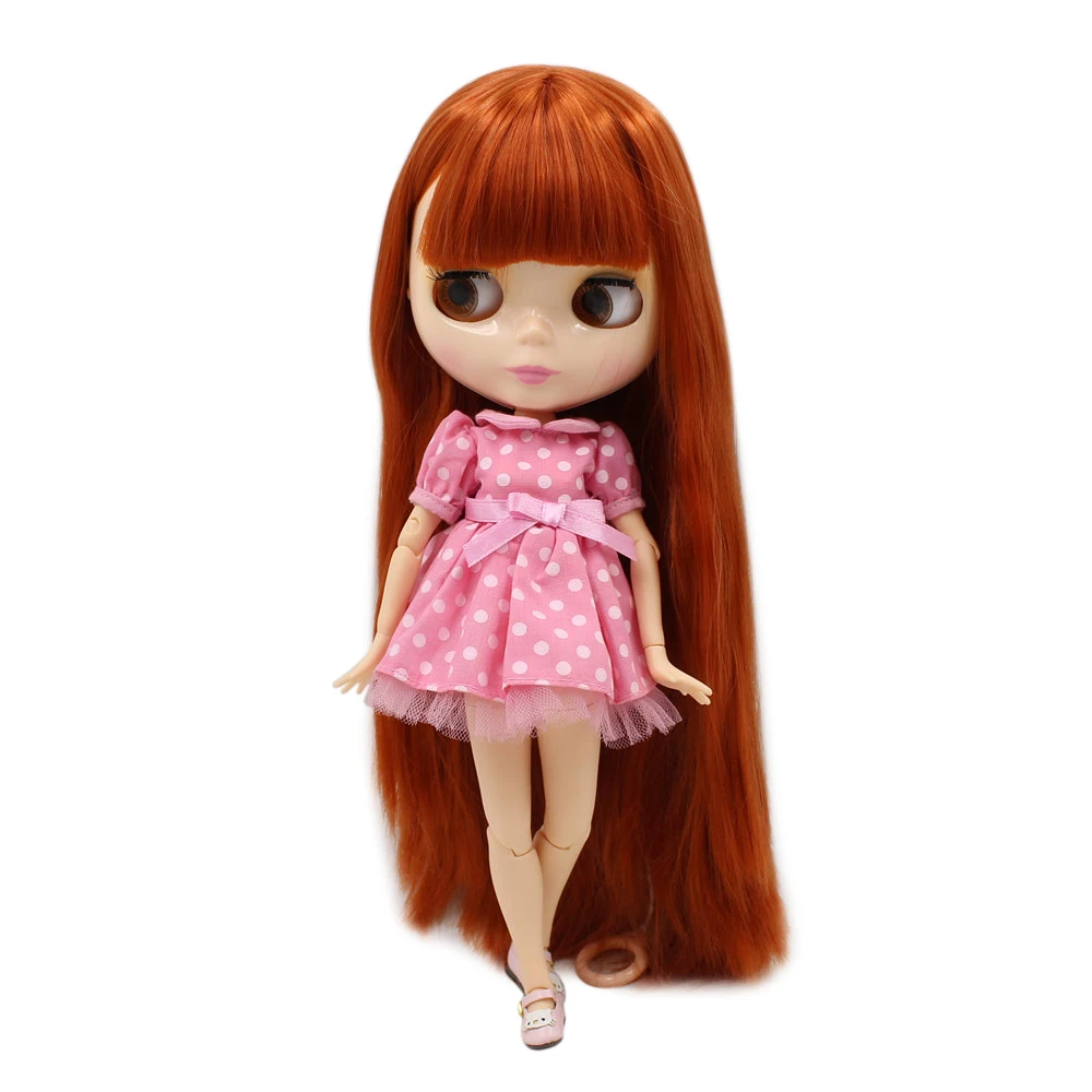 Ледяной DBS Blyth bjd 1/6 кукла длиной 30 см натуральной кожи мягкие прямые волосы с