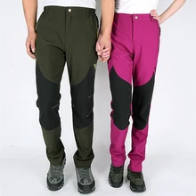 Супер эластичные женские зимние брюки для рыбалки кемпинга походные брюки мужские водонепроницаемые быстросохнущие новые треккинговые брюки M~ 5XL
