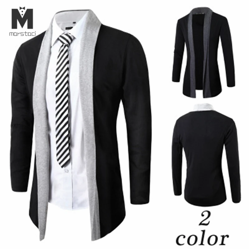 

Spring Autumn Men's Sweater Patchwork Full Sleeve Cardigan Mens Clothing Men's Sweater mens sweaters 2019 Asian Size