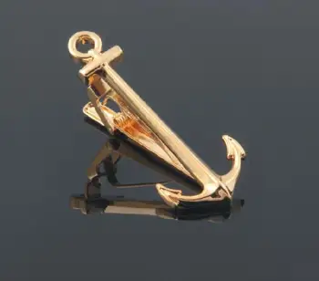 

20pcs/lot Classical Gold Anchor Tie Clip Tie Pin Tie Bar Clasp Wedding Business Favor Gift Men's Jewelry
