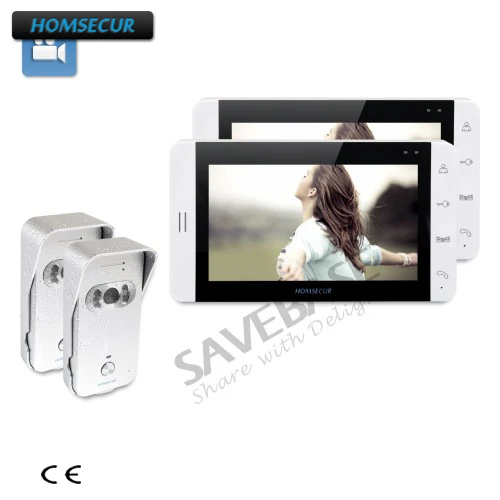 

HOMSECUR 7" Video&Audio Intercom System with Outdoor Monitoring 2V2 Kit