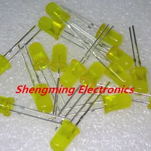 100 шт. 5 мм желтый супер яркий рассеянный светодиодный свет лампы